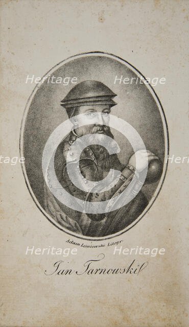 Portrait of the Grand Crown Hetman Jan Amor Tarnowski (1488-1561), c. 1830. Creator: Lesniewski, Adam (active 1828-1850).
