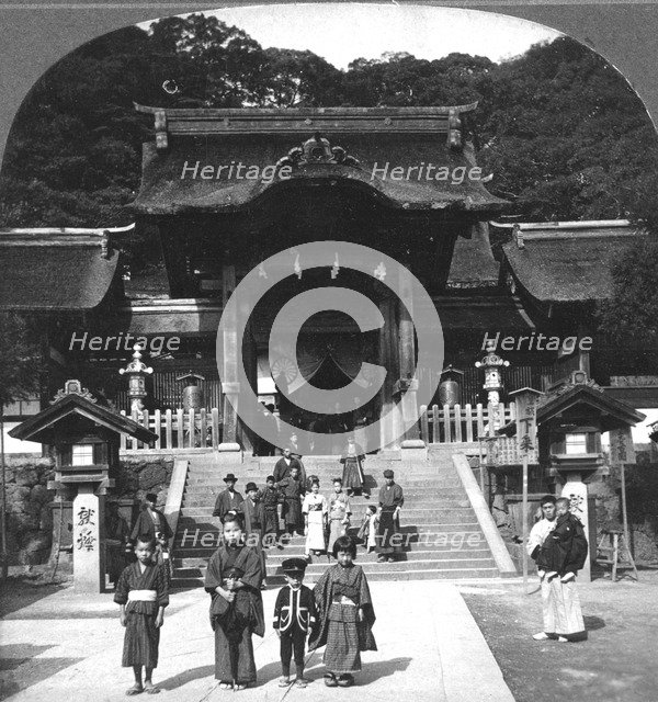 Osua Temple, Nagasaki, Japan, 1901.Artist: BL Singley