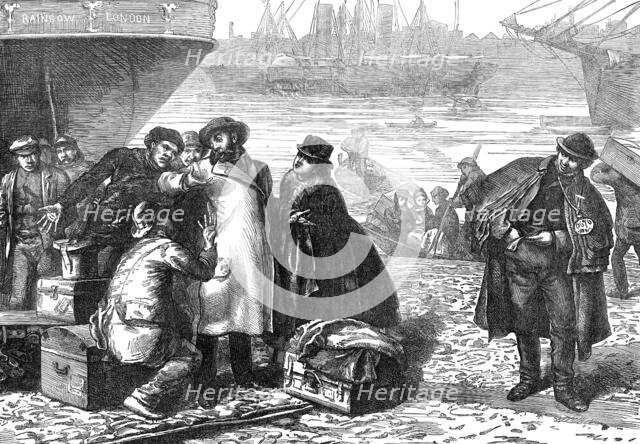 Leaving the Port of London, 1872. Creator: Unknown.