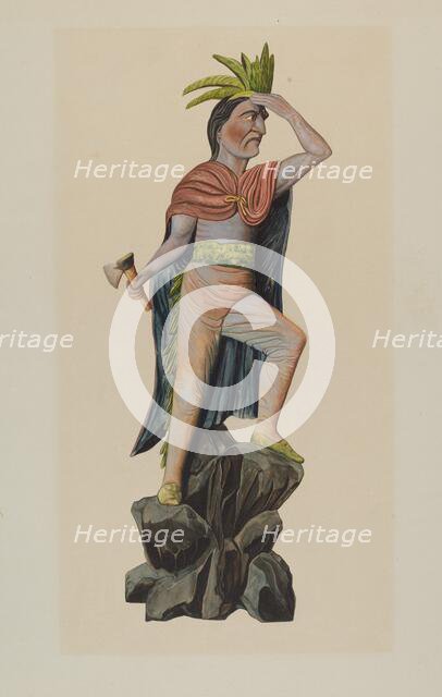 Cigar Store Indian, 1935/1942. Creator: Einar Heiberg.