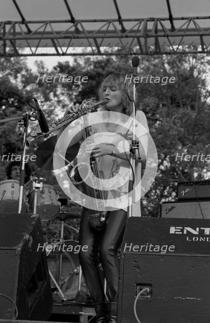 Barbara Thompson, Knebworth Jazz Festival, Hertfordshire, July, 1981. Artist: Brian O'Connor.