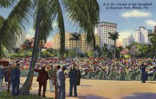 Crowd at the Bandshell in Bayfront Park, Miami, Florida, USA, 1941. Artist: Unknown