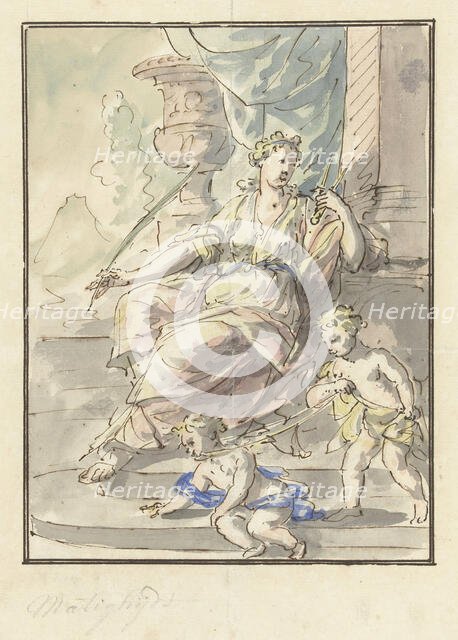 The Temperance, 1677-1755. Creator: Elias van Nijmegen.