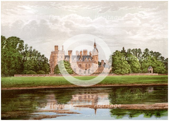 Kelham Hall, Nottinghamshire, home of the Manners-Sutton family, c1880. Artist: Unknown