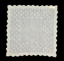 Handkerchief, American, 1830-50. Creator: Unknown.