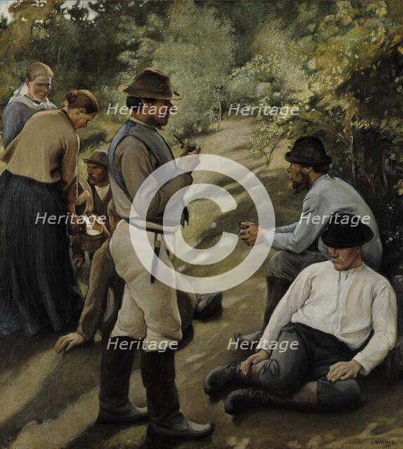 Hour of Rest, 1905. Creator: Pekka Halonen.