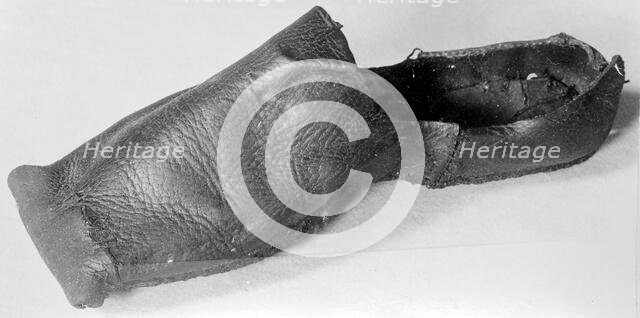 Man's Horned Toe Shoe, England, 16th century. Creator: Unknown.