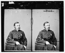 Dr. Charles A. Leale (in U.S. Army uniform) attended Lincoln at death, between 1860 and 1870. Creator: Unknown.