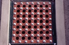 Lattice window, Djenné, Mali, 1989.  Creator: Amanda Waite.