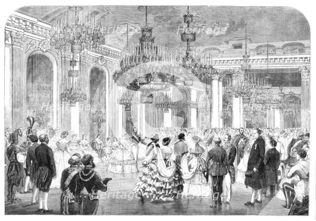 State Ball at Stockholm - from a sketch by our special artist, 1860. Creator: Unknown.
