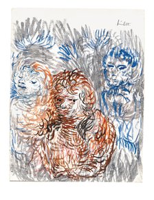 Sisters And Young Boy, 1933. Creator: Klee, Paul (1879-1940).