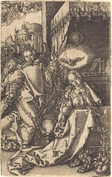 The Annunciation, 1553. Creator: Heinrich Aldegrever.