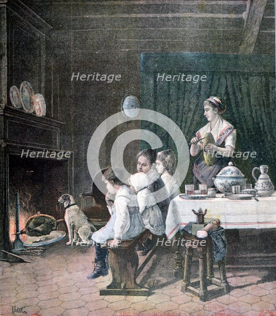 'Waiting', 1890. Creator: F Meaulle.