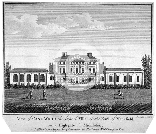 Kenwood House, Hampstead, London, c1778-1805. Artist: J Roberts