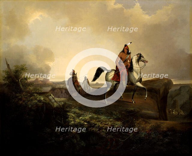 Black Knife, an Apache Warrior, 1846. Creator: John Mix Stanley.