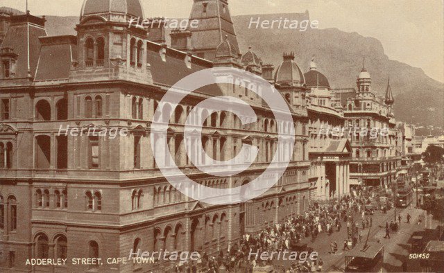 'Adderley Street, Cape Town', early 20th century. Creator: Unknown.