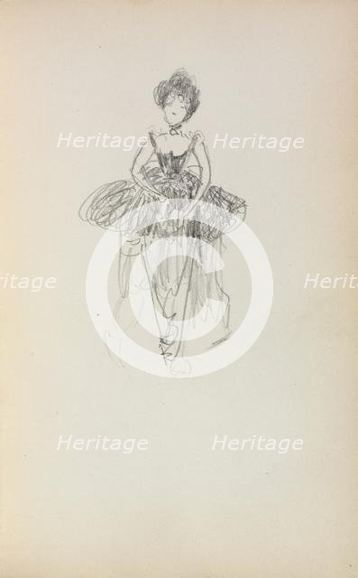 Italian Sketchbook: Ballerina (page 231), 1898-1899. Creator: Maurice Prendergast (American, 1858-1924).