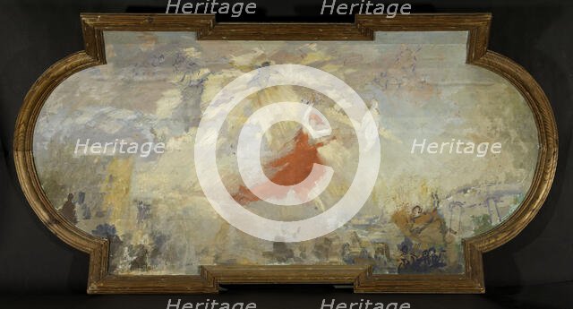 Triumph of the Republic, sketch for the Petit Palais, between 12–1909 and 1913. Creator: Alfred Philippe Roll.