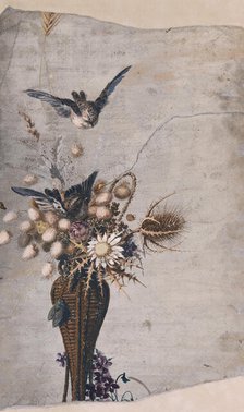 Ikebana, 1880s. Creator: Kiyohara, Tama (O'Tama), (Eleonora Ragusa) (1861-1939).