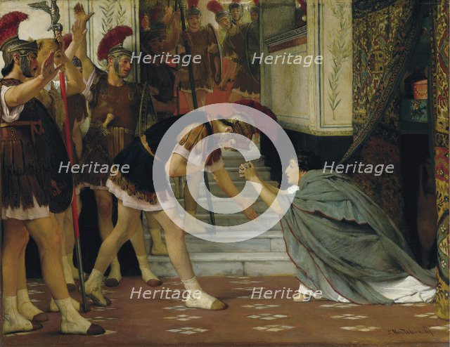 Proclaiming Claudius Emperor, 1867. Artist: Alma-Tadema, Sir Lawrence (1836-1912)