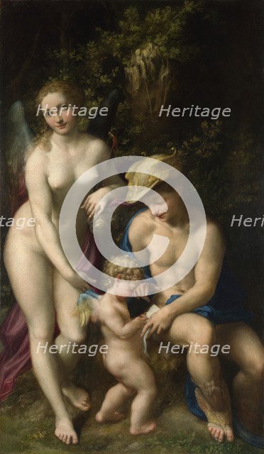 Venus with Mercury and Cupid (The School of Love), c. 1525. Artist: Correggio (1489-1534)
