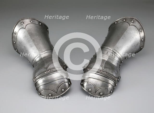 Pair of Mitten Gauntlets, Brunswick, c. 1570. Creator: Unknown.