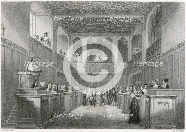 Accession of Queen Victoria, St James's Palace, Westminster, London, 1837. Artist: Unknown.