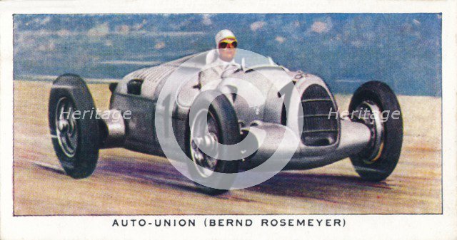 'Auto-Union (Bernd Rosemeyer)', 1938. Artist: Unknown.