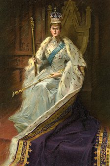 Mary of Teck, Queen Consort of George V of the United Kingdom, 1911.Artist: George C Wilmshurst