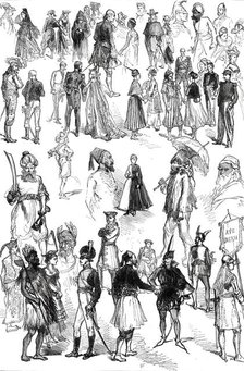 Notes at the Fancy-Dress Ball at Dublin Castle, 1876. Creator: Unknown.