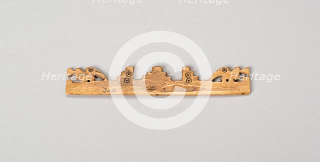 Balance-Beam Scale with Cut-Out Bird and Step Motifs, A.D. 500/1400. Creator: Unknown.