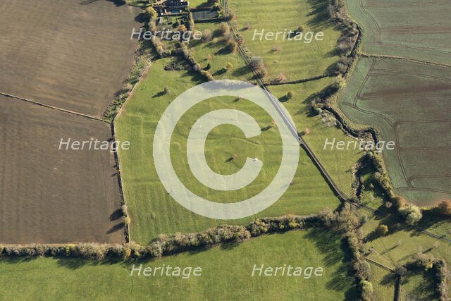 The deserted medieval village earthworks of Upper Ditchford, Aston Magna, Gloucestershire, 2016. Creator: Damian Grady.