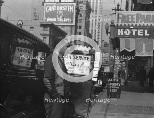In the neighborhood where the Salvation Army operates, San Francisco, California, 1939. Creator: Dorothea Lange.