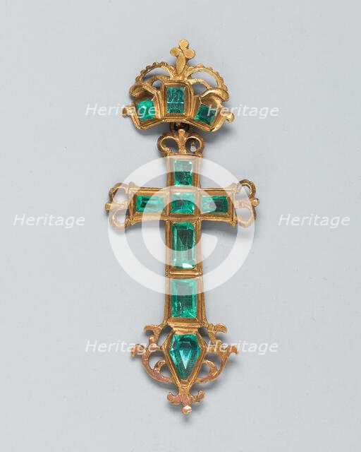 Pendant Cross, Spain, 17th century. Creator: Unknown.