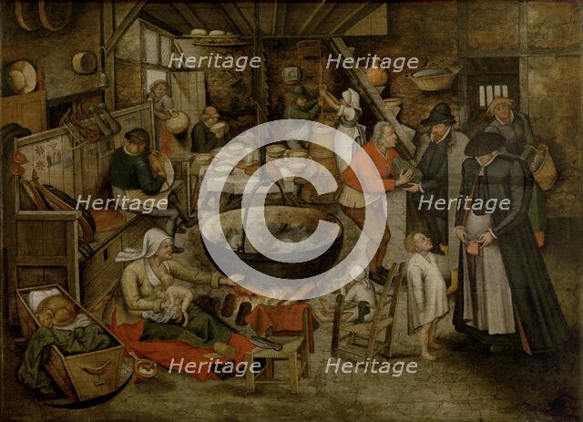 Visit to the Peasants, c1580-1630. Creator: Pieter Brueghel the Younger.