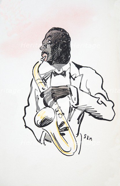 Saxophone Player, from 'White Bottoms' pub. 1927.