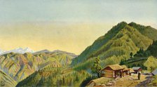 '"The Retreat", Mushobra, General Roberts's Home on the Hills Near Simla', 1850s, (1901).  Creator: W McCracken.