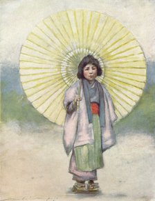 'The Child and the Umbrella', c1887, (1901). Artist: Mortimer L Menpes.