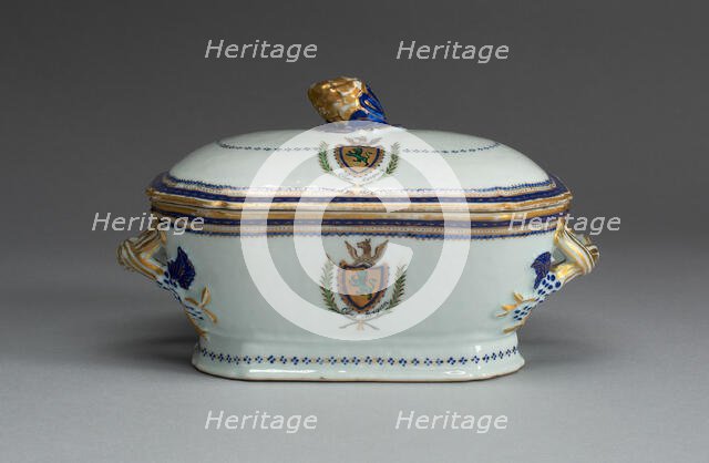 Tureen with Cover, c. 1787/90. Creator: Unknown.