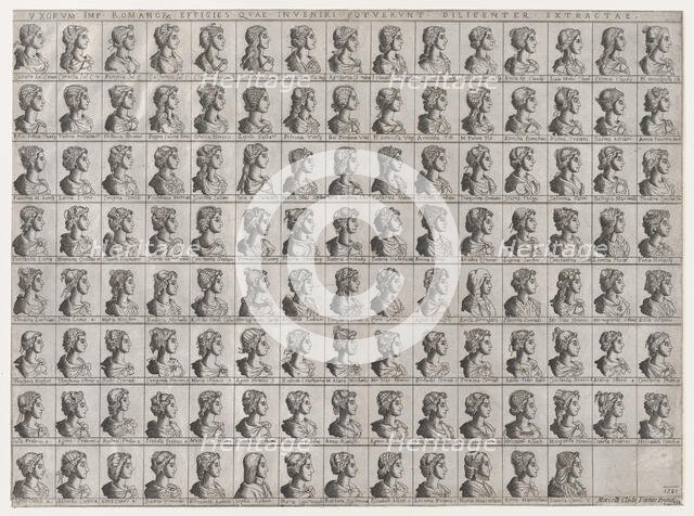 Speculum Romanae Magnificentiae: Portraits of the Wives of Roman Emperors, 1587., 1587. Creator: Anon.