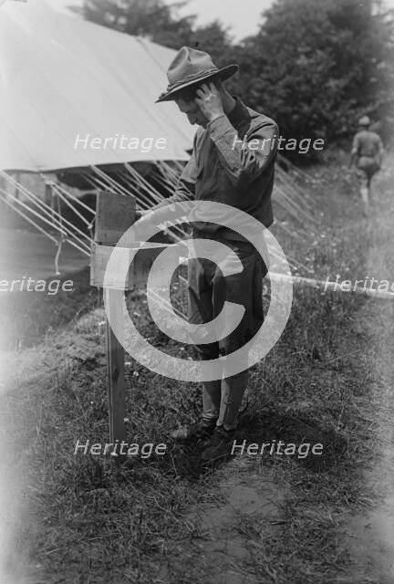 No letter from HER? -- [soldier's plea], between c1915 and c1920. Creator: Bain News Service.