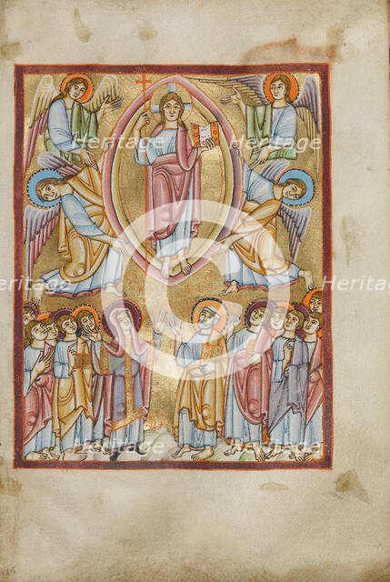 The Ascension; Benedictional, about 1030-1040. Creator: Unknown.