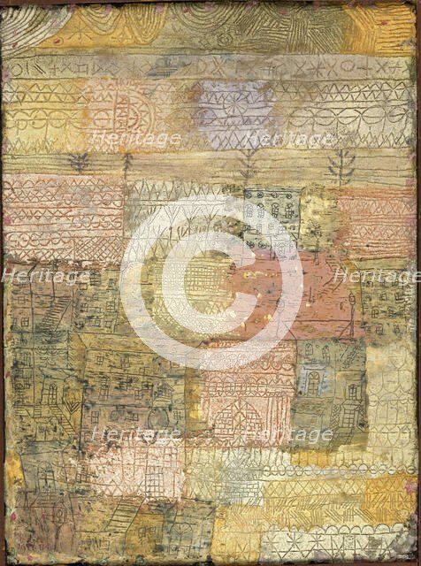 Florentine villa district (Florentinisches Villenviertel), 1926. Creator: Klee, Paul (1879-1940).