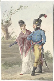 Officer of the Batavian army, 1801. Creator: Jan Antony Langendijk.
