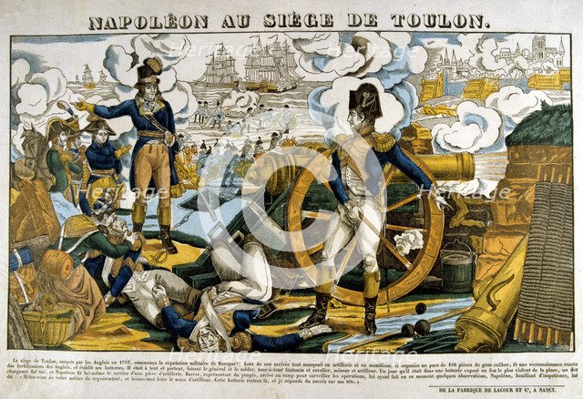 'Napoleon at the Siege of Toulon', 1793, (19th century). Artist: Unknown