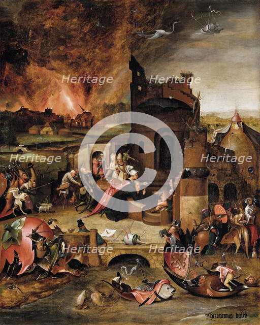 The Temptation of Saint Anthony the Great. Creator: Hieronymus Bosch.