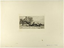 Team of Oxen, 1868. Creator: Charles Emile Jacque.