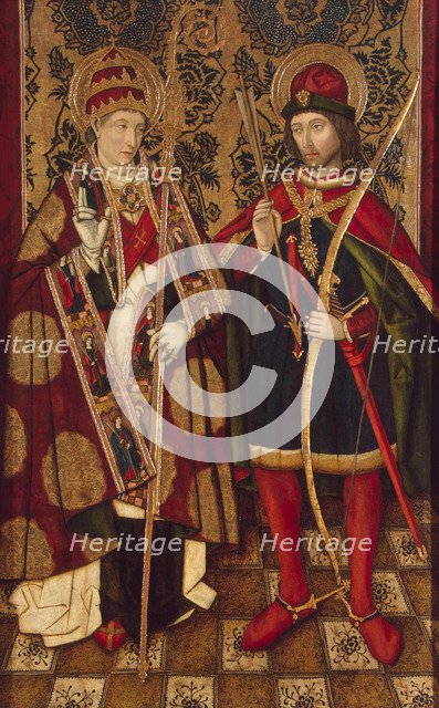 Saints Fabian and Sebastian, 1475-1499. Artist: Anonymous  