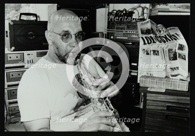 Saxophonist Lol Coxhill at Digswell House, Welywn Garden City, Hertfordshire, August 1983. Artist: Denis Williams