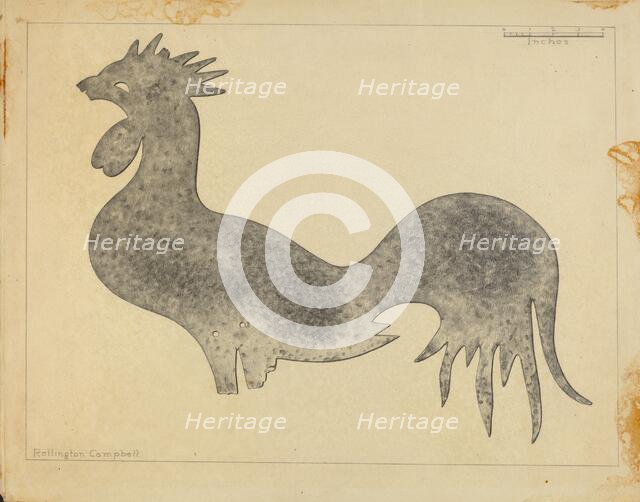 Weather Vane Cock, c. 1936. Creator: Rollington Campbell.
